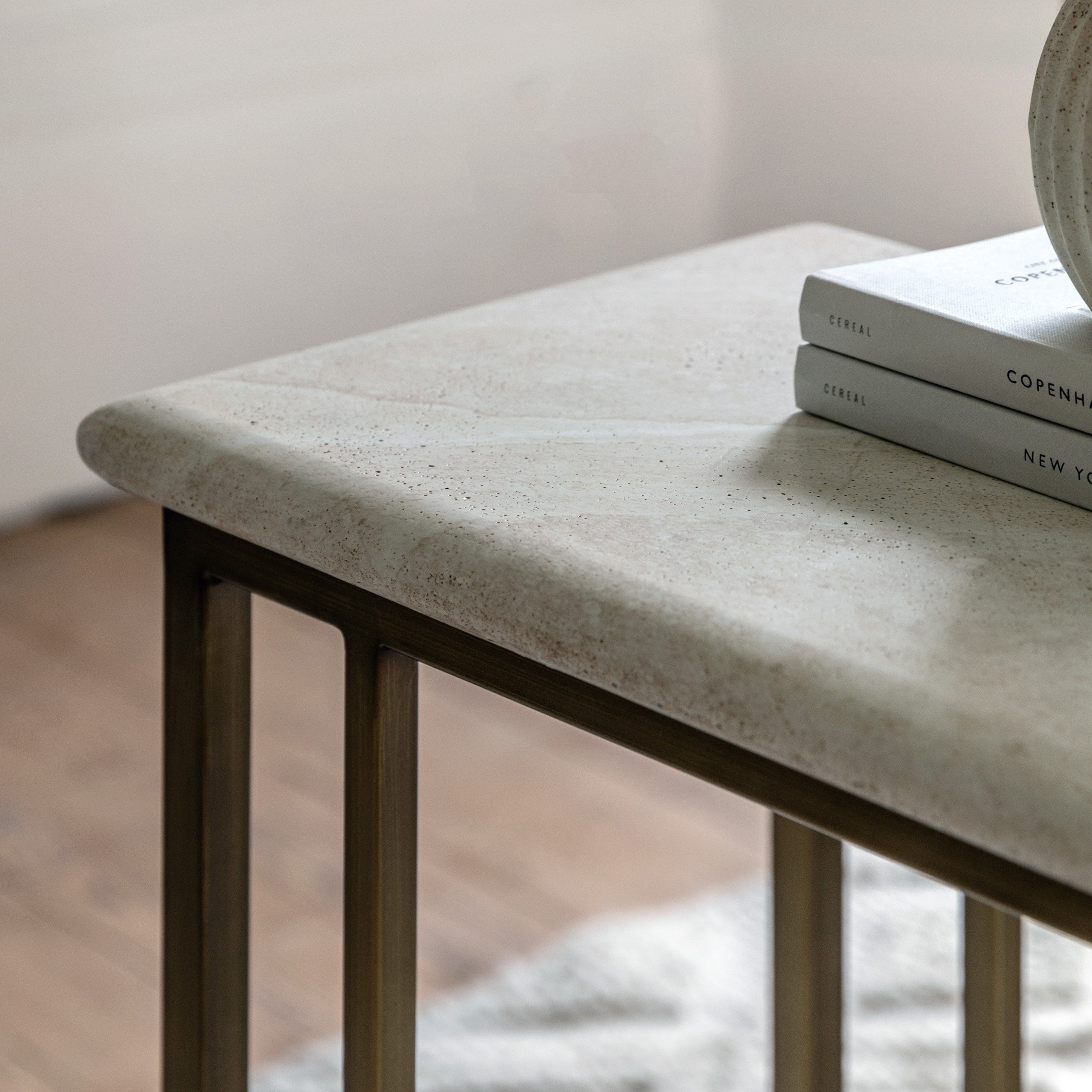 Annecy Bronze & White Concrete Supper Table